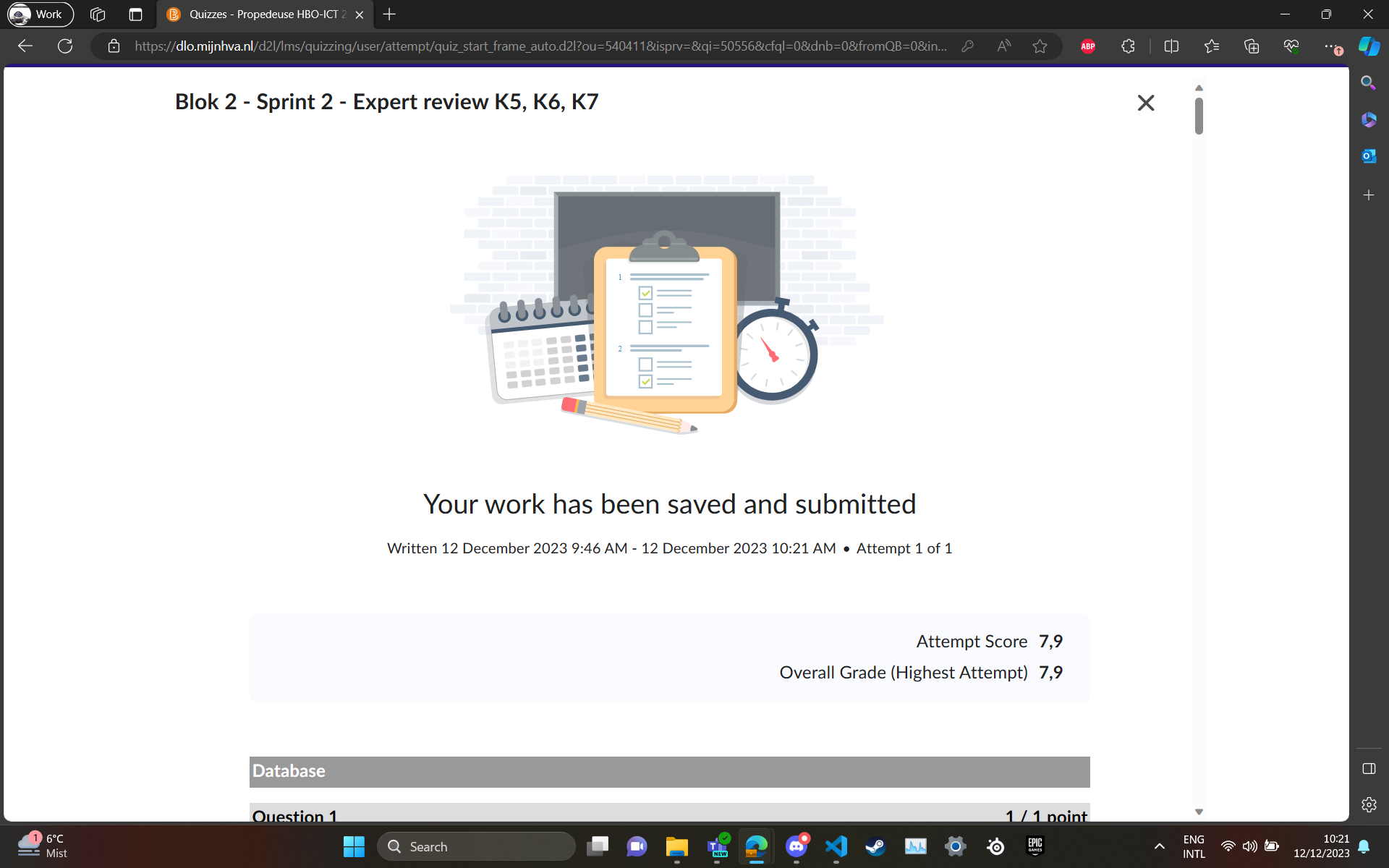 Toetsresultaat Tijn